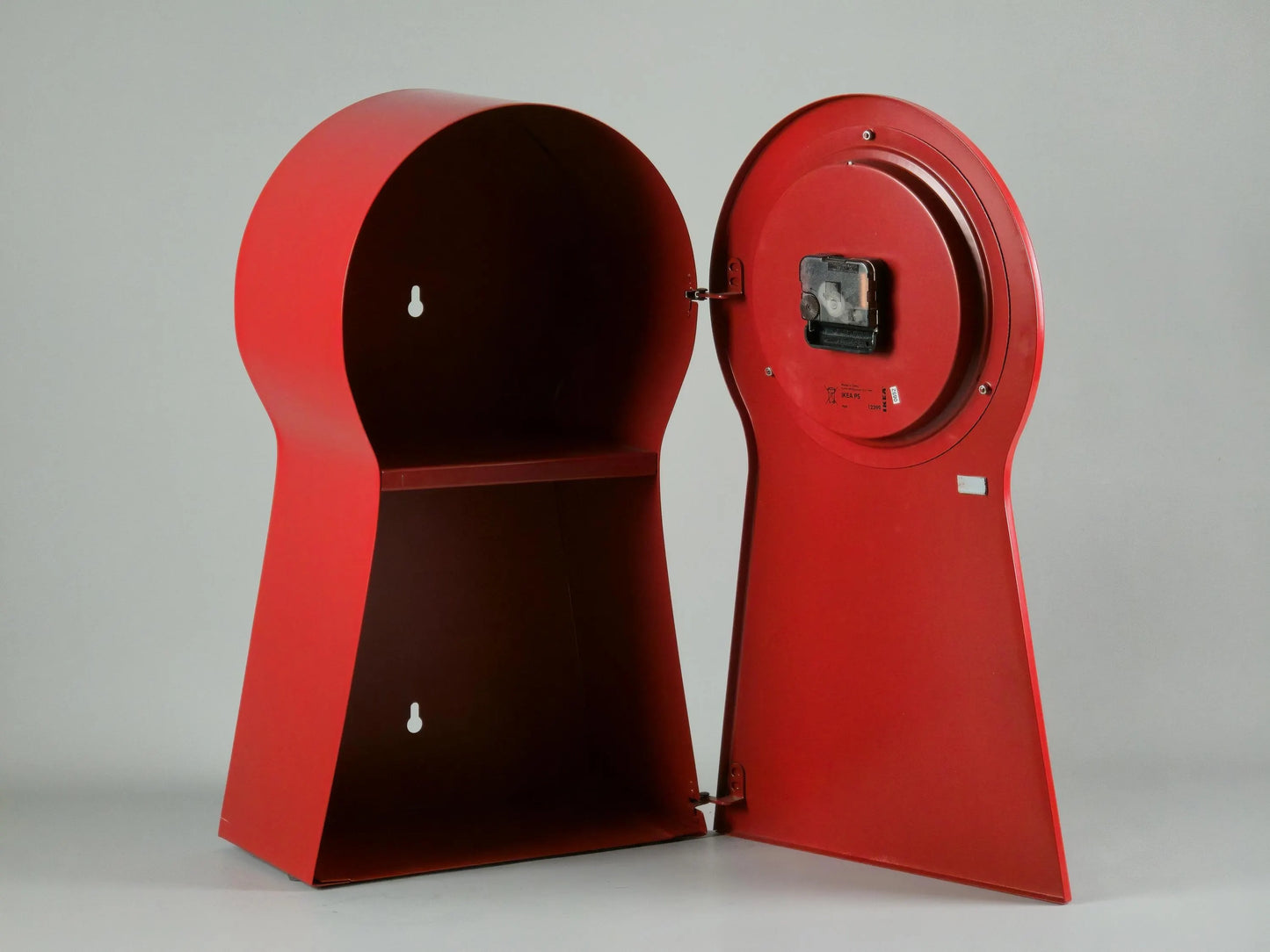 Vintage 1999 IKEA PS Keyhole Clock With Cabinet By Thomas Eriksson